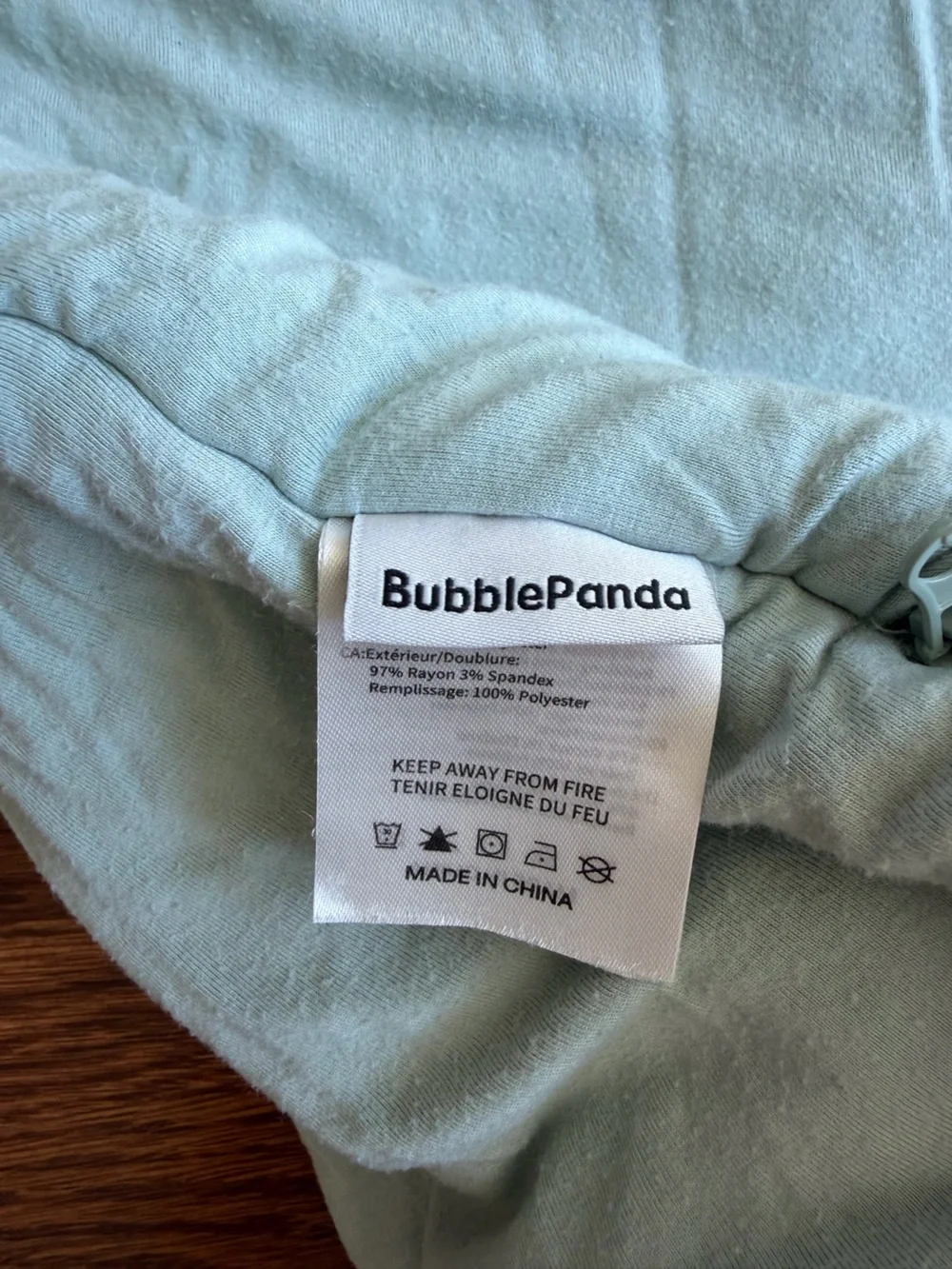 Toddler Bubble Panda Sleep Sacks size XXL 2.5 tog in Mint Green and Gray